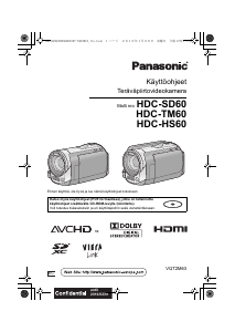 Käyttöohje Panasonic HDC-TM60 Kameranauhuri