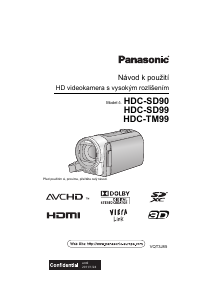 Manuál Panasonic HDC-TM99EP Videokamera