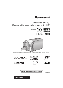 Instrukcja Panasonic HDC-TM99EP Kamera