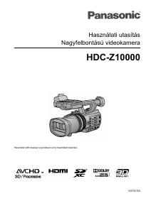 Használati útmutató Panasonic HDC-Z10000 Videokamera