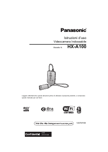 Manuale Panasonic HX-A100 Videocamera