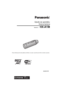 Priručnik Panasonic HX-A1M Videokamera