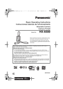 Manual Panasonic HX-A500 Camcorder