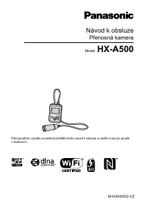 Manuál Panasonic HX-A500 Videokamera