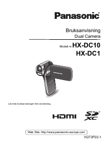 Bruksanvisning Panasonic HX-DC10 Videokamera