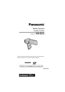 Mode d’emploi Panasonic HX-DC3EB Caméscope