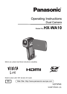 Manual Panasonic HX-WA10 Camcorder