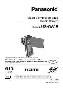 Mode d’emploi Panasonic HX-WA10 Caméscope