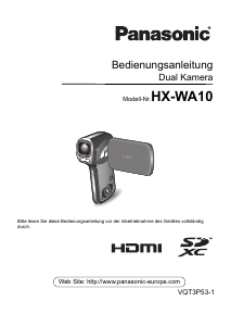 Bedienungsanleitung Panasonic HX-WA10 Camcorder
