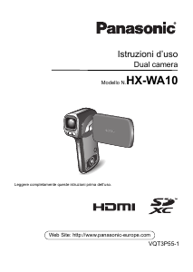 Manuale Panasonic HX-WA10 Videocamera
