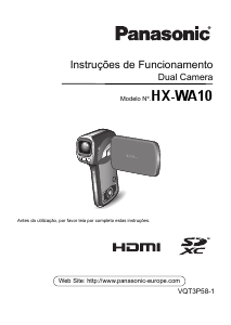 Manual Panasonic HX-WA10 Câmara de vídeo
