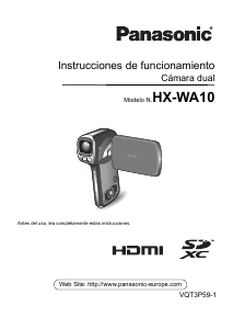 Manual de uso Panasonic HX-WA10 Videocámara