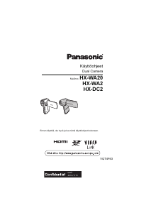 Käyttöohje Panasonic HX-WA20 Kameranauhuri
