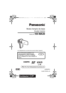 Mode d’emploi Panasonic HX-WA20EG Caméscope