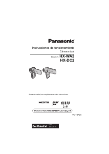 Manual de uso Panasonic HX-WA2EC Videocámara