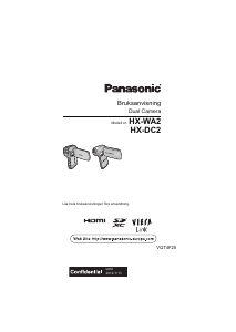 Bruksanvisning Panasonic HX-WA2EC Videokamera