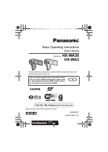Manual Panasonic HX-WA30 Camcorder