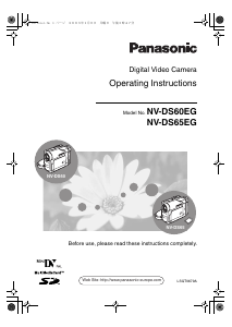 Manual Panasonic NV-DS60EGE Camcorder