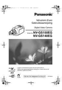 Manuale Panasonic NV-GS150 Videocamera