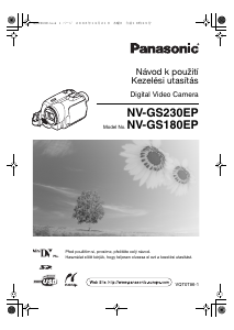 Használati útmutató Panasonic NV-GS180E Videokamera