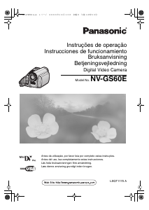 Manual de uso Panasonic NV-GS60 Videocámara
