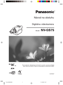 Návod Panasonic NV-GS75EP Videokamera