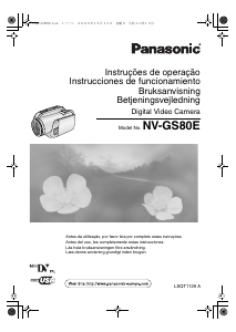 Bruksanvisning Panasonic NV-GS80 Videokamera