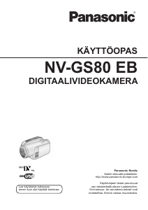 Käyttöohje Panasonic NV-GS80 Kameranauhuri