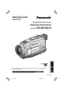 Mode d’emploi Panasonic PV-DV102 Caméscope