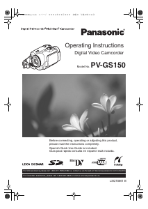 Mode d’emploi Panasonic PV-GS150 Caméscope