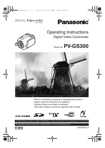 Manual Panasonic PV-GS300 Camcorder