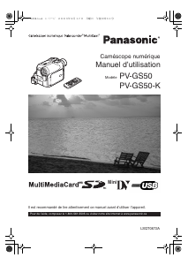 Mode d’emploi Panasonic PV-GS50K Caméscope