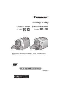 Instrukcja Panasonic SDR-H100 Kamera