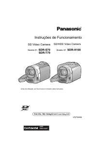 Manual Panasonic SDR-H100EC Câmara de vídeo