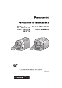 Manual de uso Panasonic SDR-H100EC Videocámara