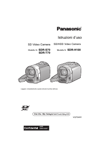 Manuale Panasonic SDR-H100EG Videocamera