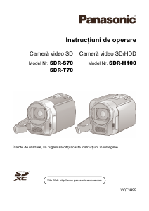 Manual Panasonic SDR-H100EP Cameră video