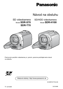 Návod Panasonic SDR-H100EP Videokamera