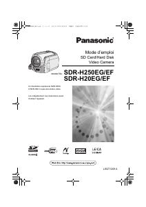 Mode d’emploi Panasonic SDR-H20E Caméscope