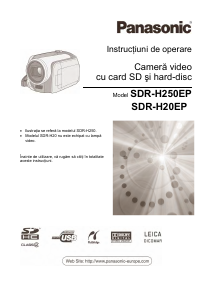 Manual Panasonic SDR-H20EP Cameră video