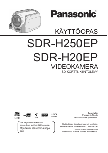 Käyttöohje Panasonic SDR-H250E Kameranauhuri