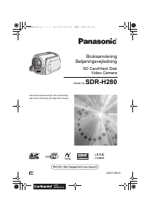 Bruksanvisning Panasonic SDR-H280 Videokamera