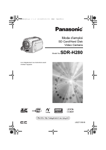 Mode d’emploi Panasonic SDR-H280 Caméscope