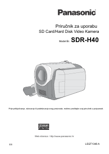 Priručnik Panasonic SDR-H40 Videokamera
