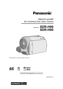 Manuál Panasonic SDR-H80 Videokamera