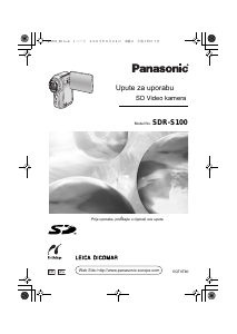 Priručnik Panasonic SDR-S100 Videokamera