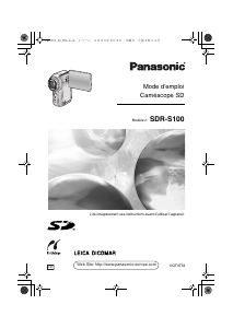 Mode d’emploi Panasonic SDR-S100E Caméscope