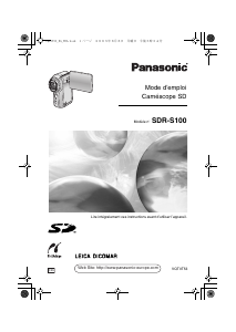 Mode d’emploi Panasonic SDR-S100EG Caméscope