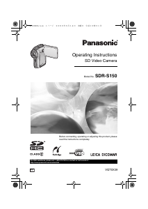 Manual Panasonic SDR-S150 Camcorder