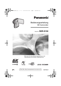 Bedienungsanleitung Panasonic SDR-S150 Camcorder